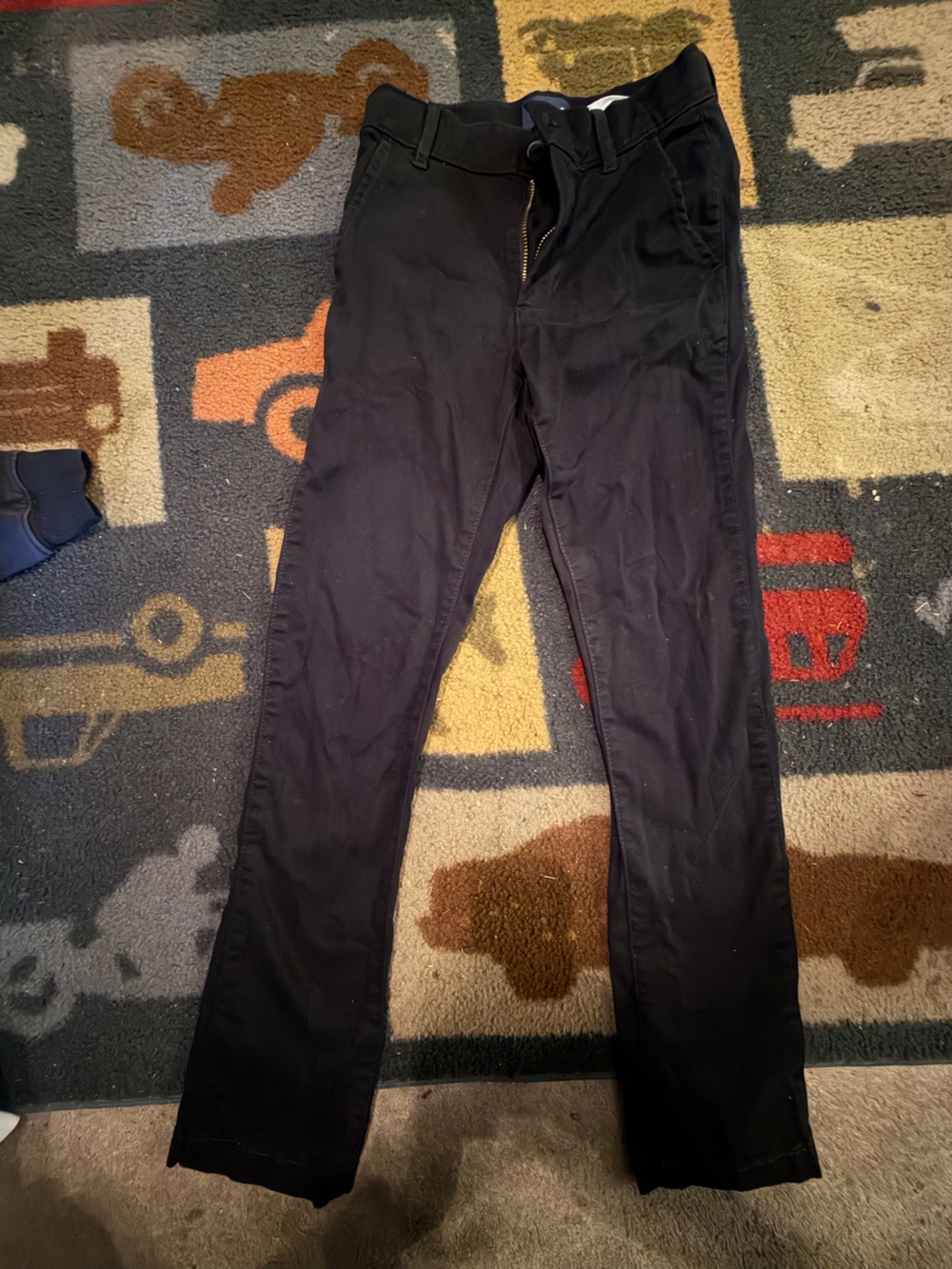 Men's Black Slim Fit Pants - Classic Everyday Style